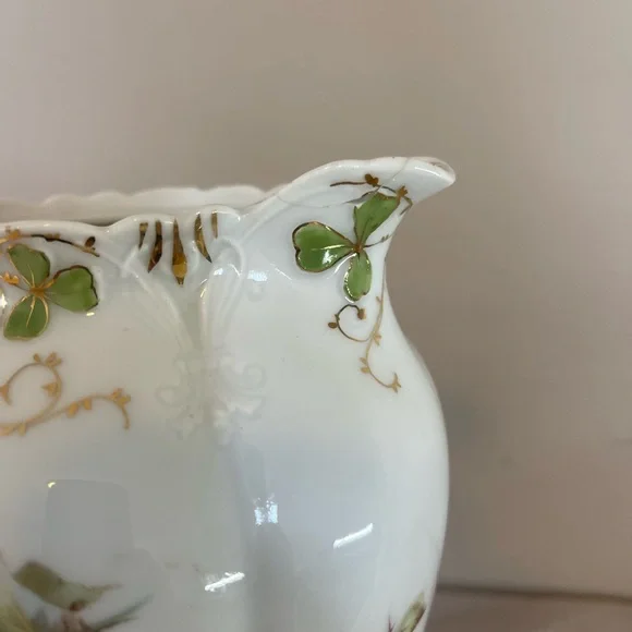 Dresden Germany Antique Porcelain Teapot Coffee Chocolate Pot Pitcher Roses Gold - Picture 12 of 16